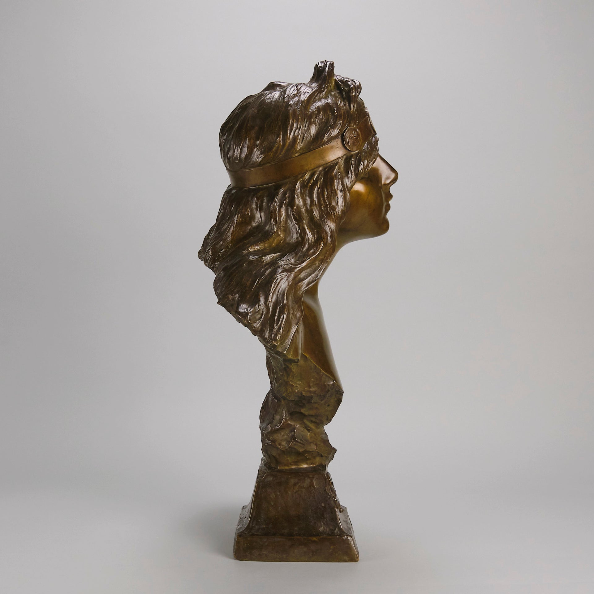 Art Nouveau bronze Villanis bust - Salome