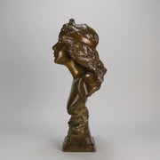 Art Nouveau bronze Villanis bust - Salome