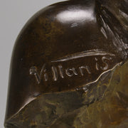 Art Nouveau bronze Villanis bust - Salome