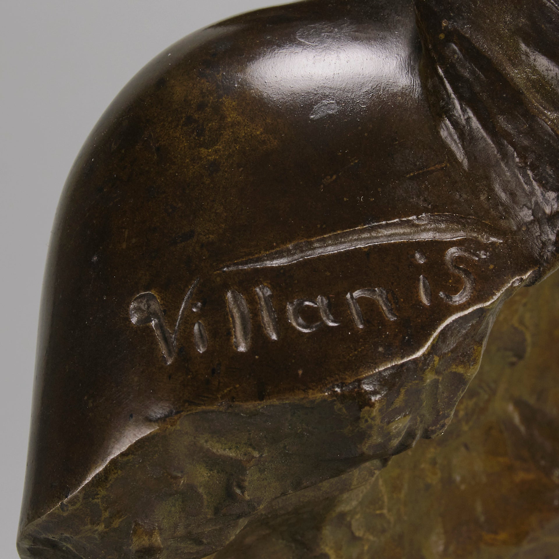 Art Nouveau bronze Villanis bust - Salome