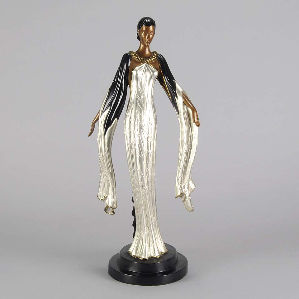 Erté Bronze Fireleaves Limited Edition Antique Bronze - Antique bronze statues