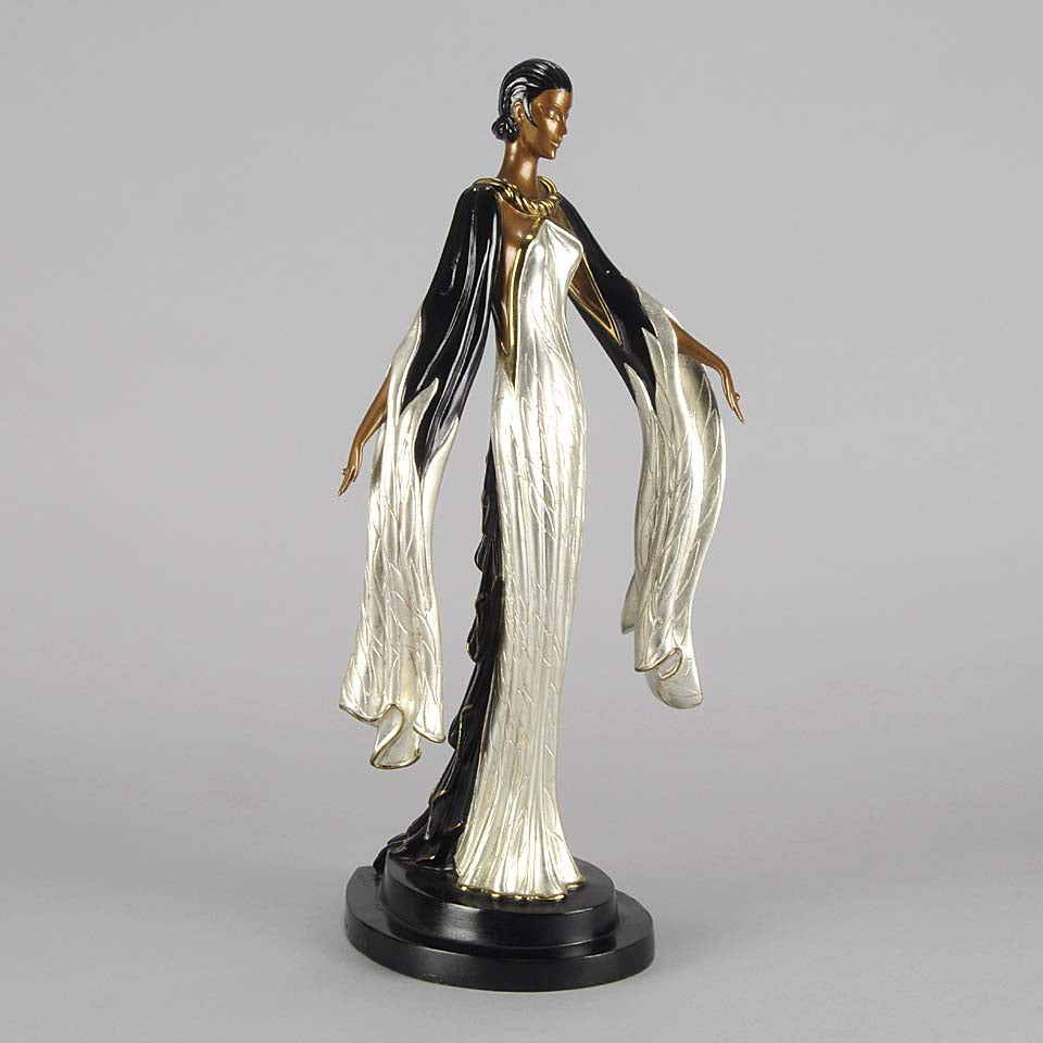 Erté Bronze Fireleaves Limited Edition Antique Bronze - Antique bronze statues