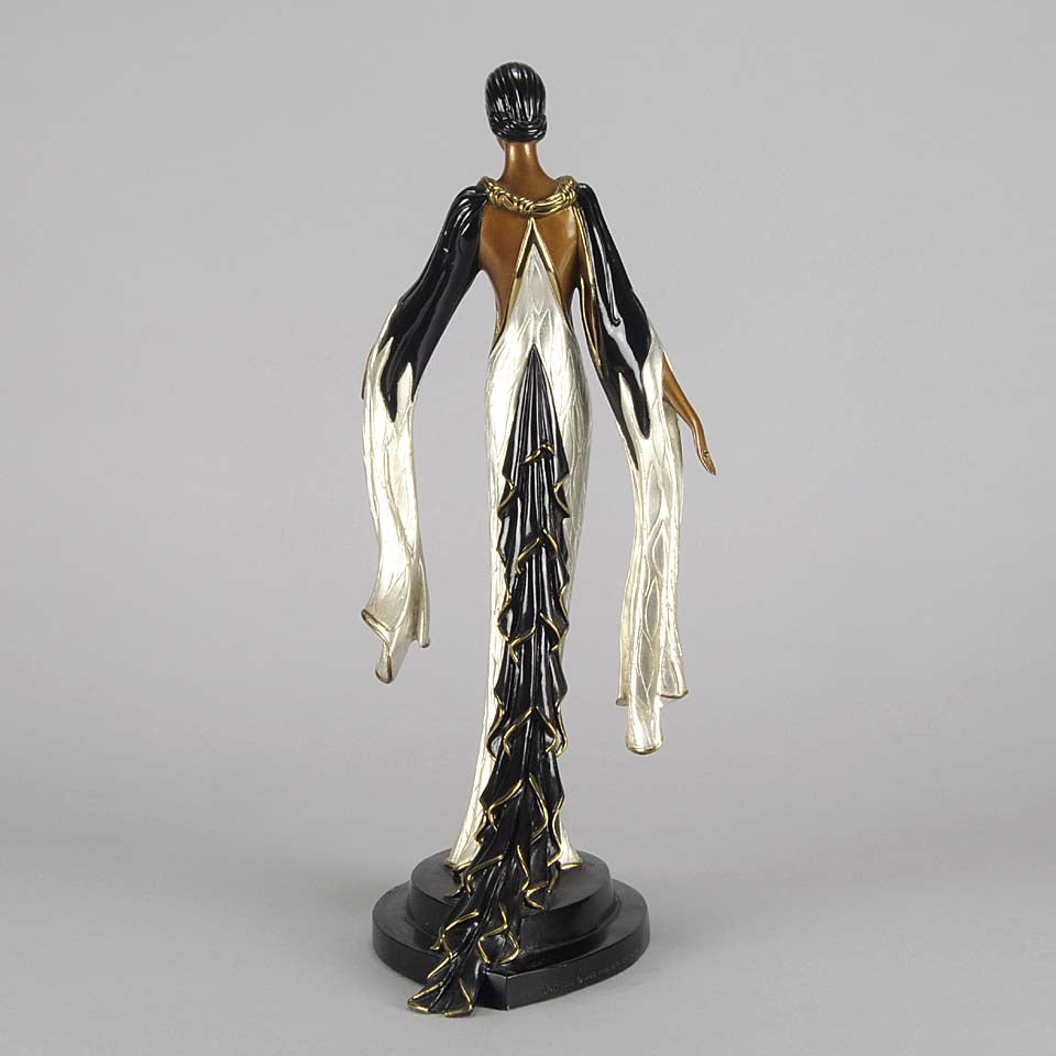 Erté Bronze Fireleaves Limited Edition Antique Bronze - Antique bronze statues