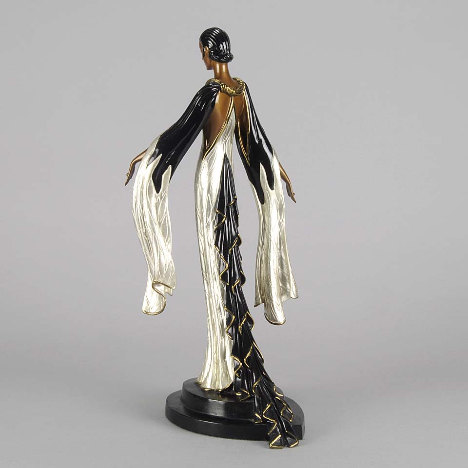 Erté Bronze Fireleaves Limited Edition Antique Bronze - Antique bronze statues