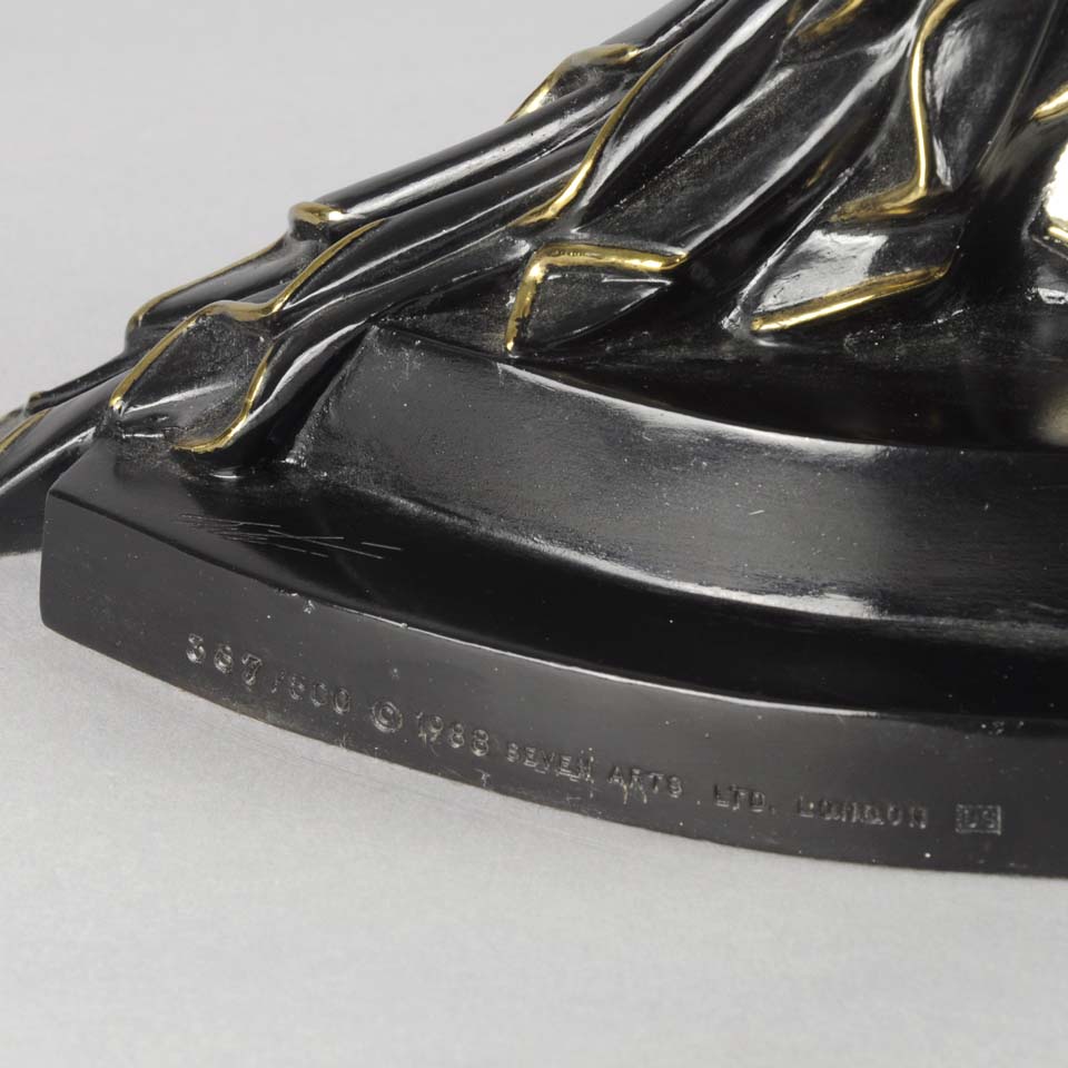 Erté Bronze Fireleaves Limited Edition Antique Bronze - Antique bronze statues