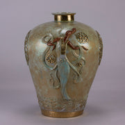 Erte Vase - Oriental Mystery Bronze Vase - Hickmet Fine Arts