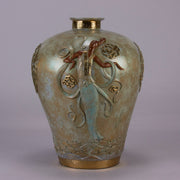 Erte Vase - Oriental Mystery Bronze Vase - Hickmet Fine Arts