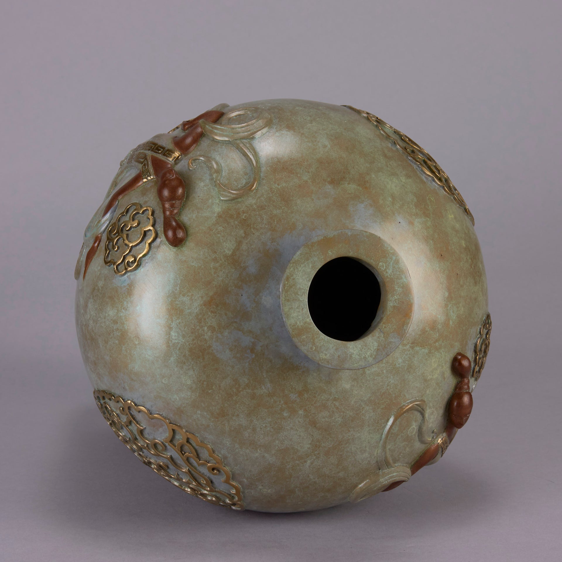 Erte Vase - Oriental Mystery Bronze Vase - Hickmet Fine Arts