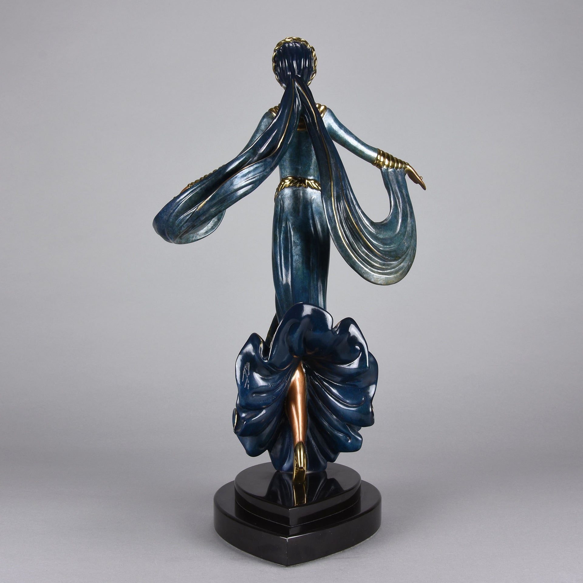 Erté Bronze Ecstasy - Art Deco Bronze Sculpture - Romain de Tirtoff Bronze Sculpture Figure - Hickmet Fine Arts