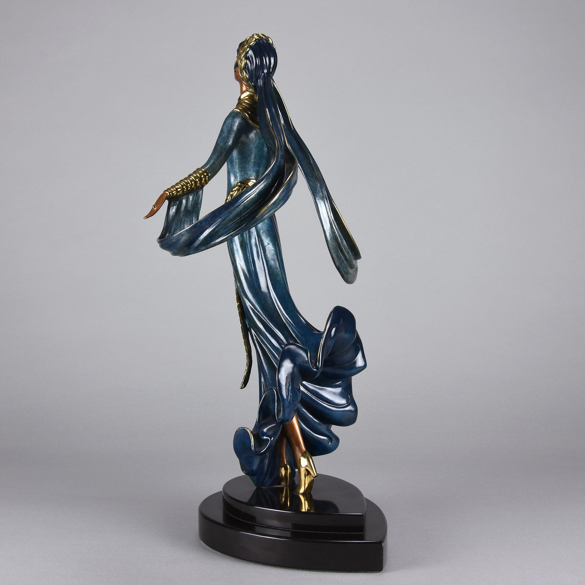 Erté Bronze Ecstasy - Art Deco Bronze Sculpture - Romain de Tirtoff Bronze Sculpture Figure - Hickmet Fine Arts