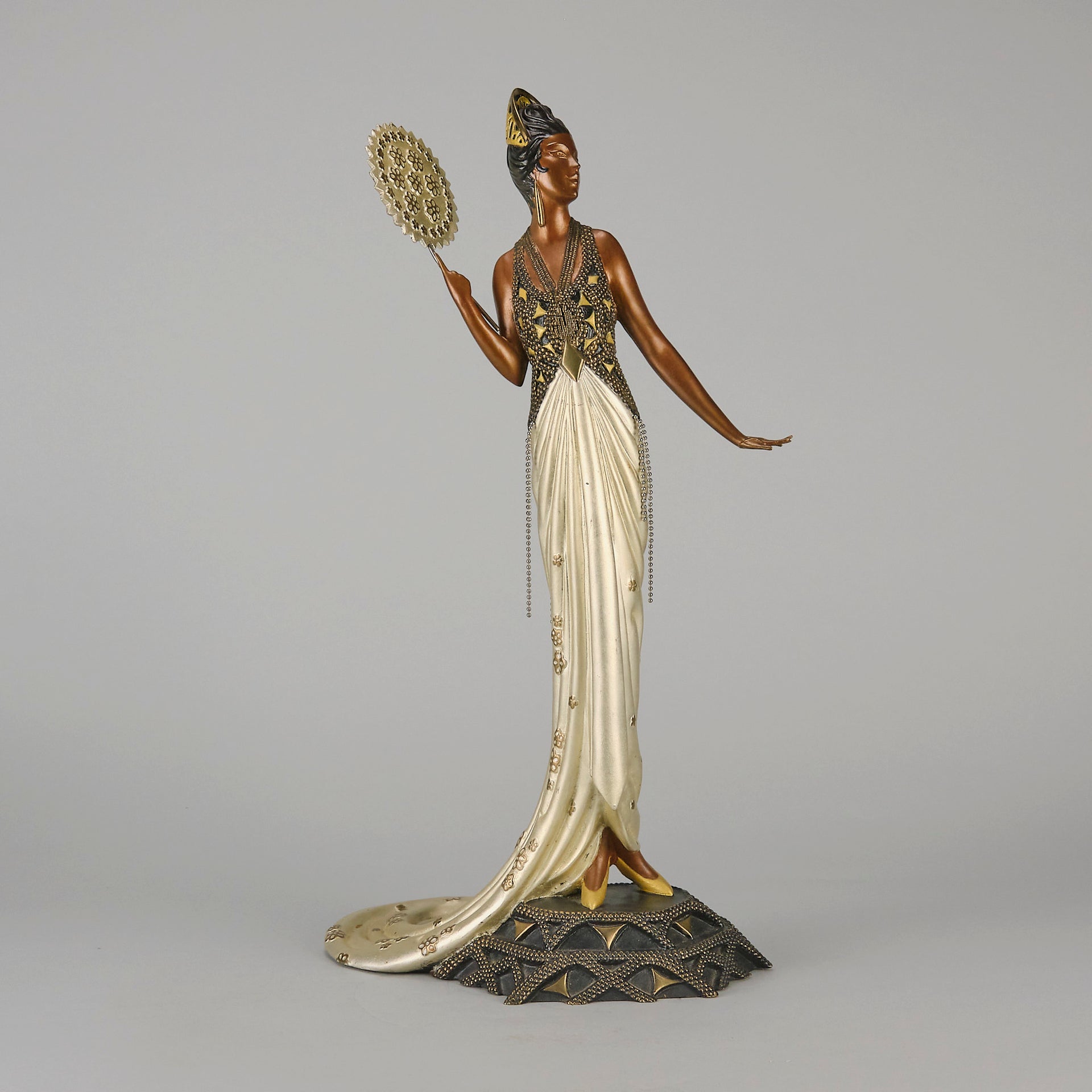 Erté Bronze Sculpture Fedora - Hickmet Fine Arts