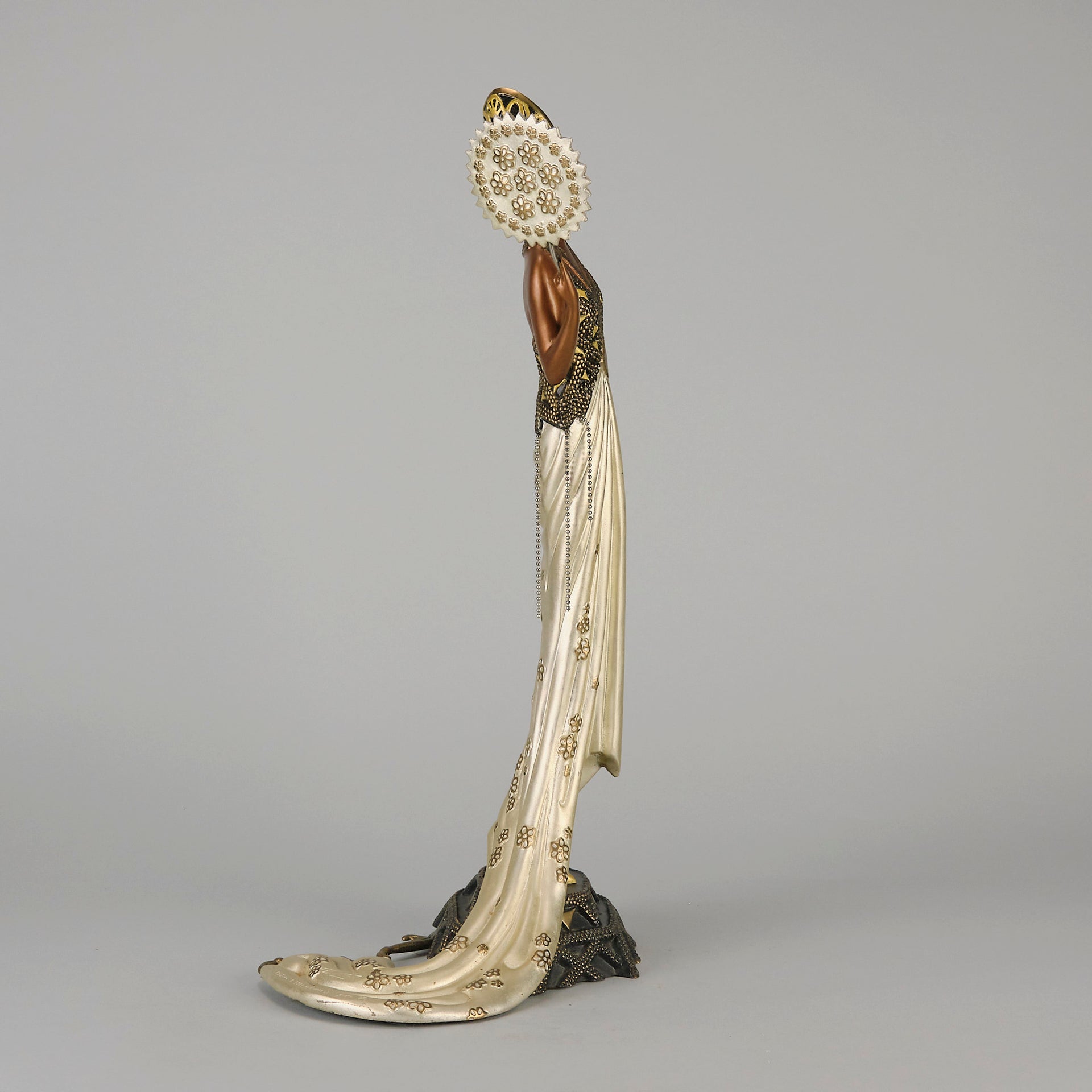 Erté Bronze Sculpture Fedora - Hickmet Fine Arts