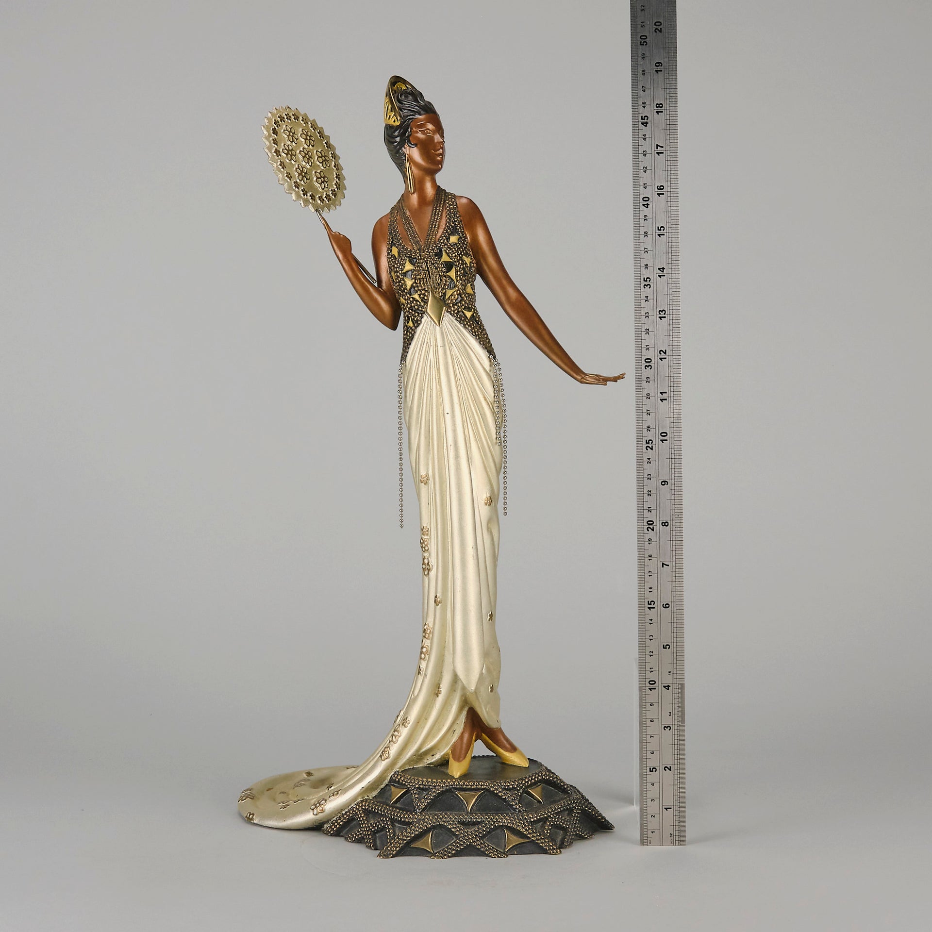 Erté Bronze Sculpture Fedora - Hickmet Fine Arts