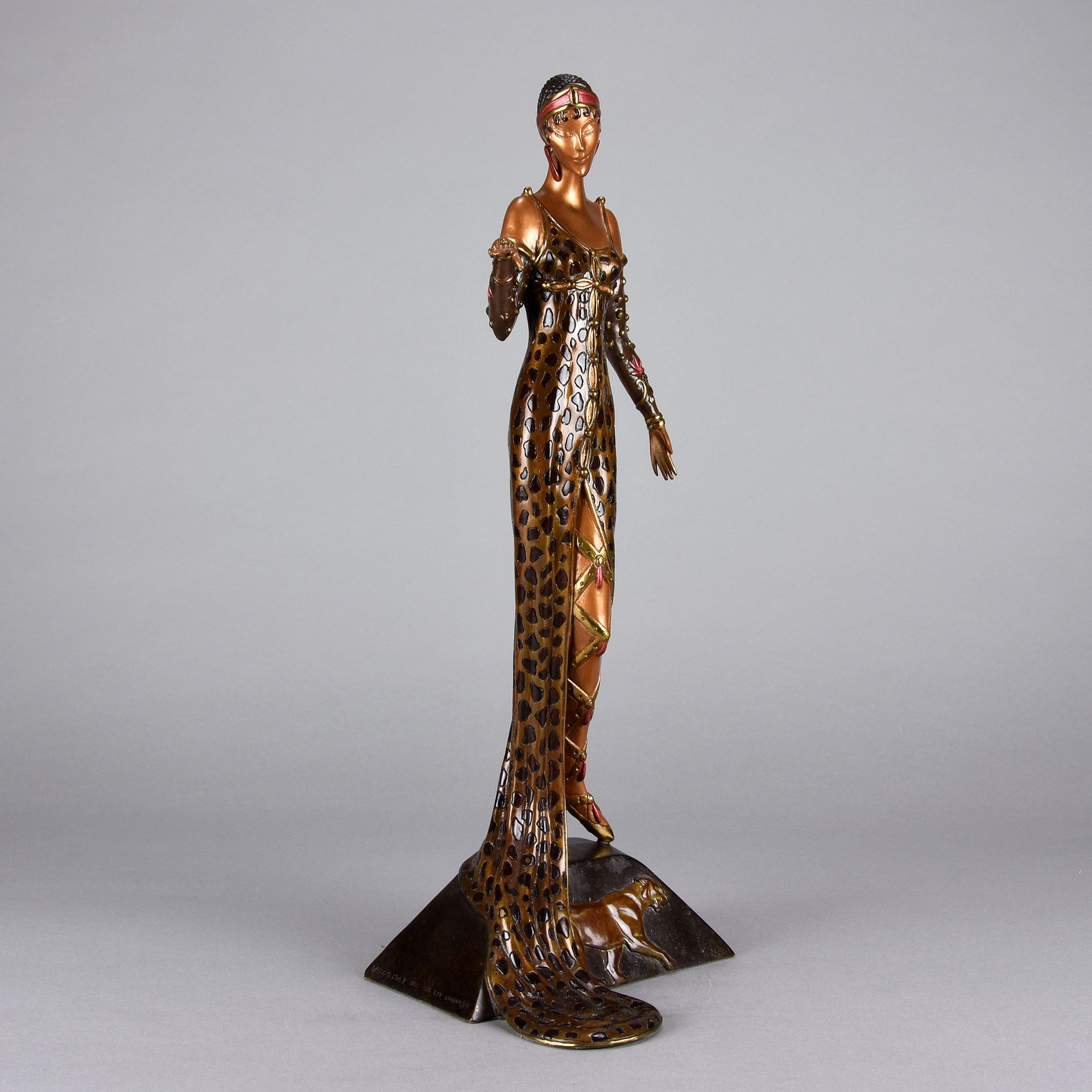 Erté Bronze Sculpture Julietta - Art Deco Bronze Sculpture -  Romain de Tirtoff Bronze Figure - Hickmet Fine Arts