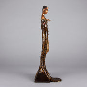Erté Bronze Sculpture Julietta - Art Deco Bronze Sculpture -  Romain de Tirtoff Bronze Figure - Hickmet Fine Arts