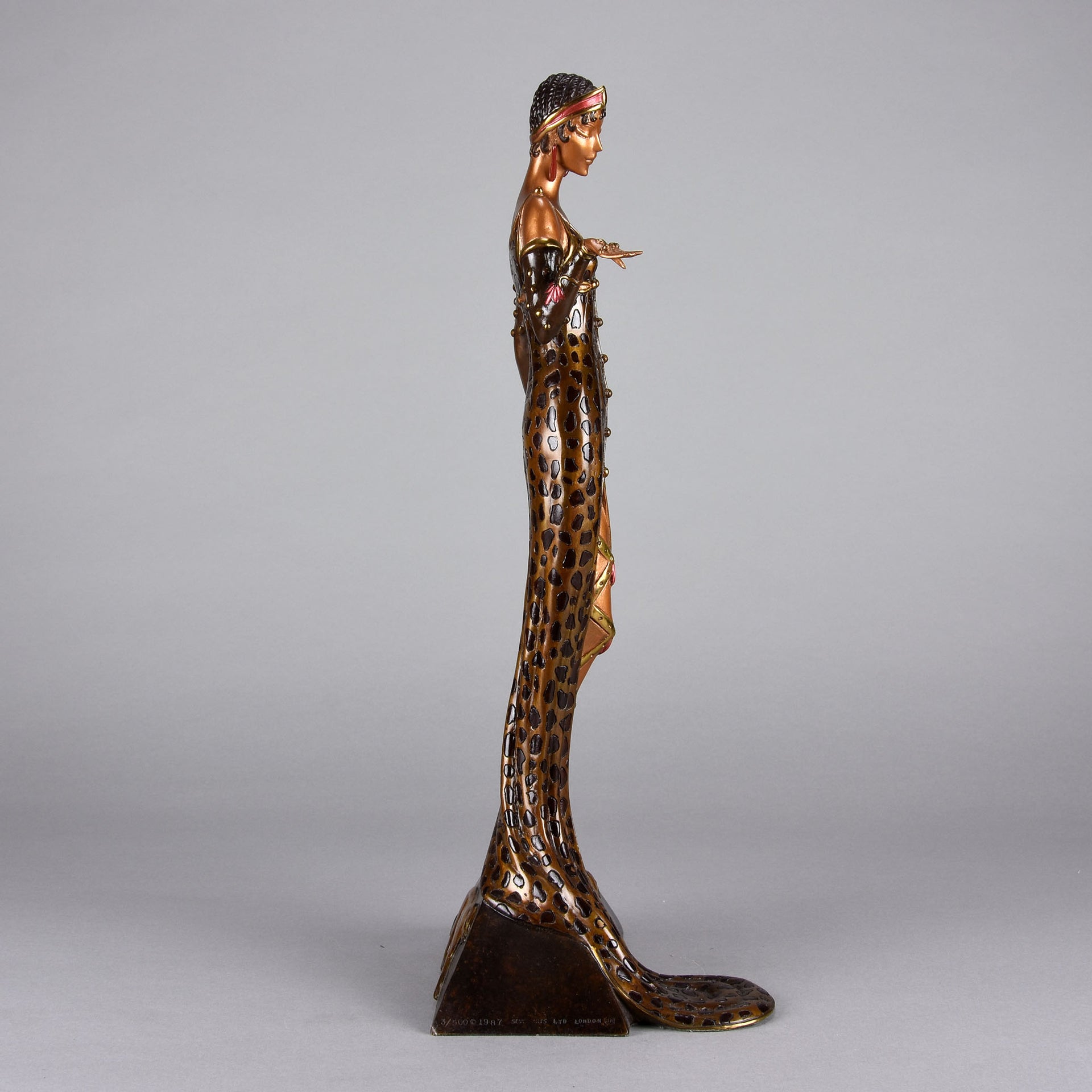 Erté Bronze Sculpture Julietta - Art Deco Bronze Sculpture -  Romain de Tirtoff Bronze Figure - Hickmet Fine Arts
