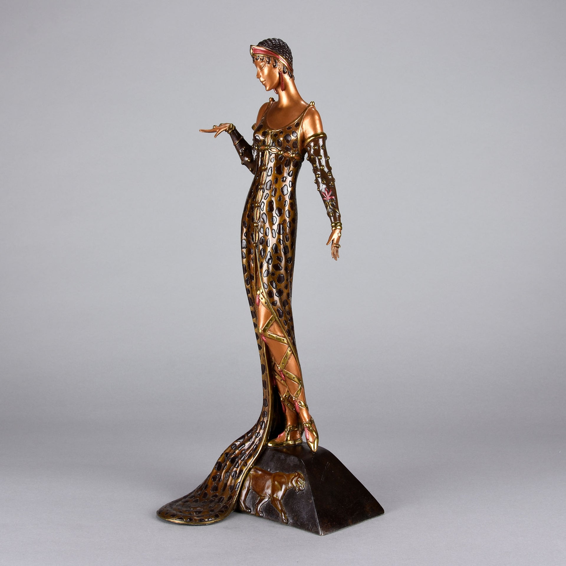 Erté Bronze Sculpture Julietta - Art Deco Bronze Sculpture -  Romain de Tirtoff Bronze Figure - Hickmet Fine Arts