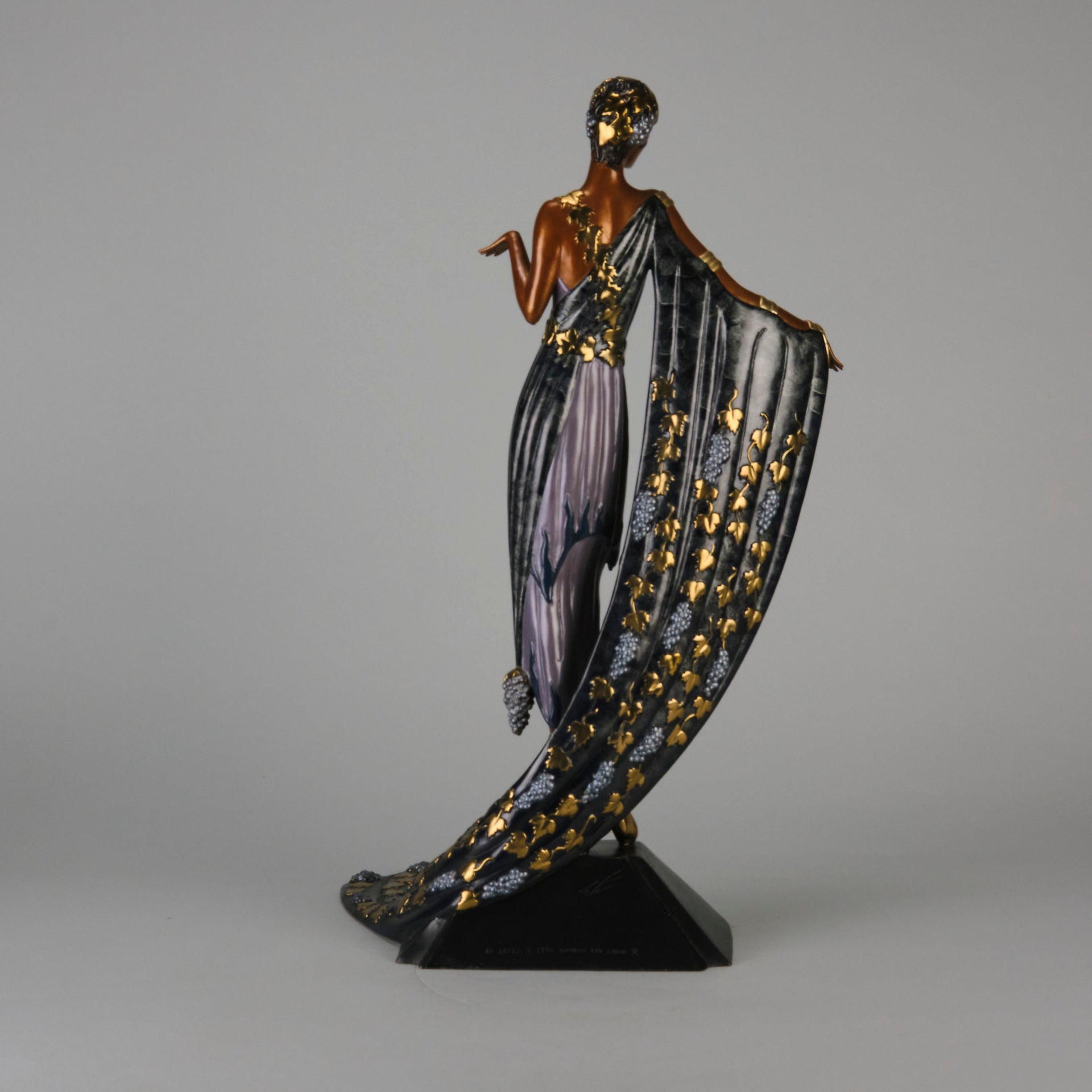 Erte L'Amour du Vin Bronze Sculpture