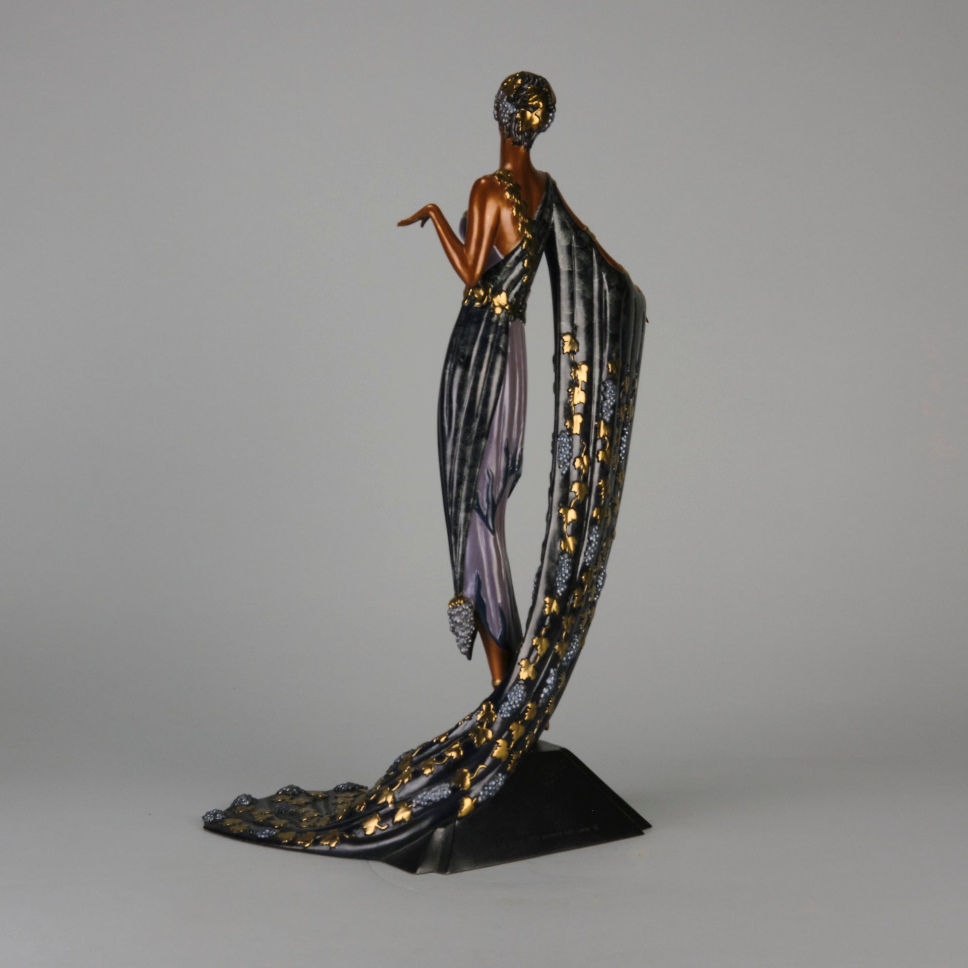 Erte L'Amour du Vin Bronze Sculpture
