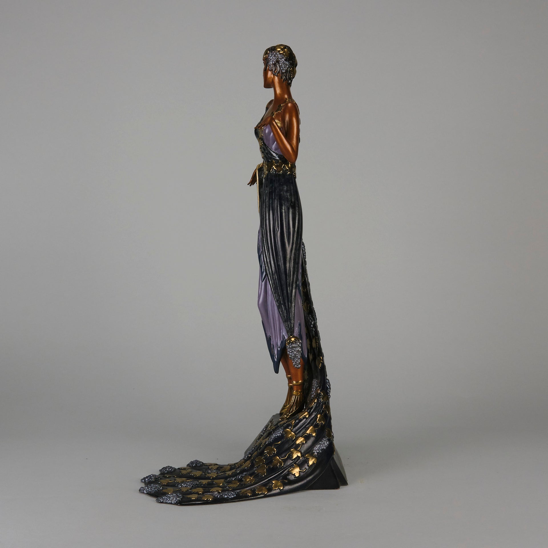 Erte L'Amour du Vin Bronze Sculpture