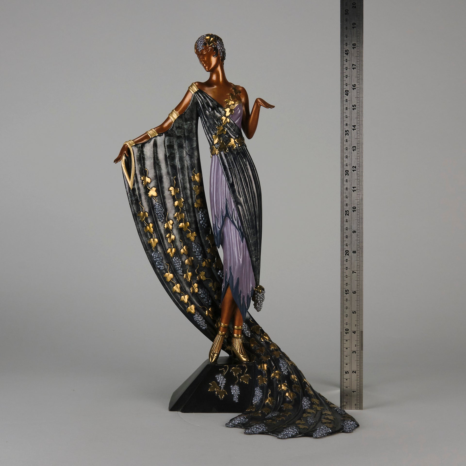 Erte L'Amour du Vin Bronze Sculpture