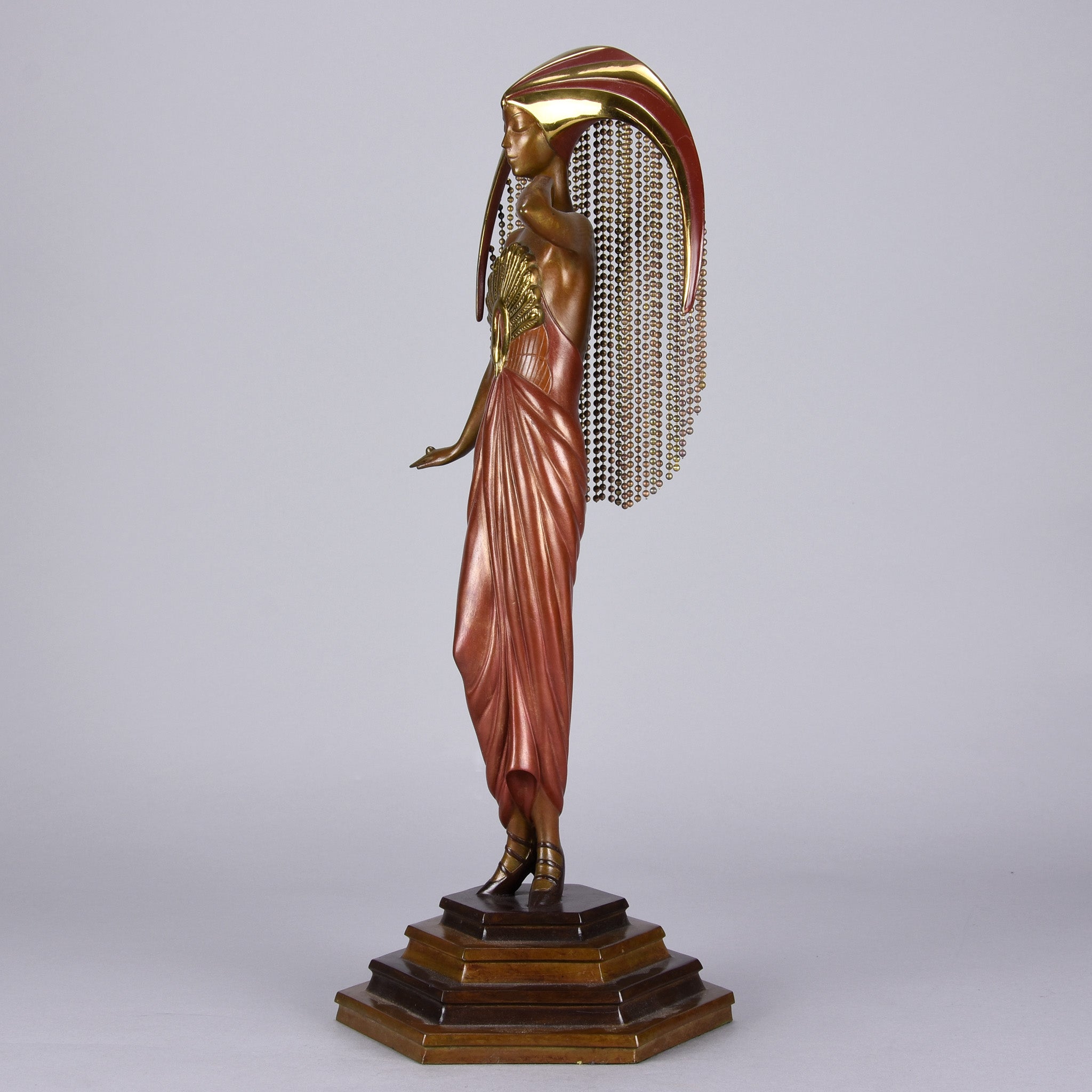 Erte Sculpture Le Soleil - Romain de Tirtoff Bronze Figure