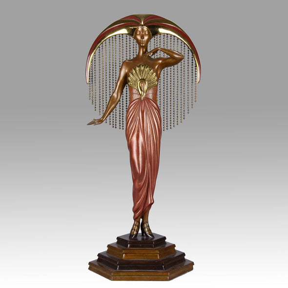 Erte Sculpture Le Soleil - Romain de Tirtoff Bronze Figure - Hickmet Fine Arts