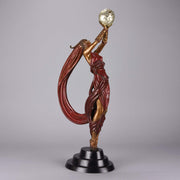 Erte Bronze Sculpture The Globe - Romain de Tirtoff Bronze Figure - Hickmet Fine Arts