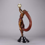 Erte Bronze Sculpture The Globe - Romain de Tirtoff Bronze Figure - Hickmet Fine Arts