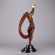 Erte Bronze Sculpture The Globe - Romain de Tirtoff Bronze Figure - Hickmet Fine Arts