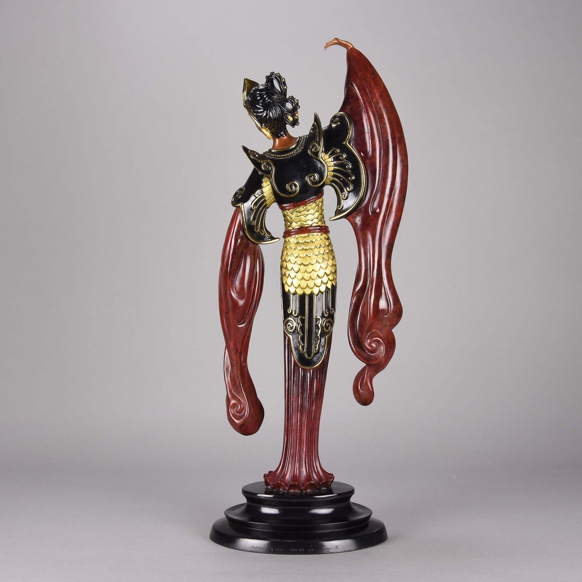 Erté Bronze Chinese Legend - Romain de Tirtoff Bronze Sculpture Figure - Hickmet Fine Arts