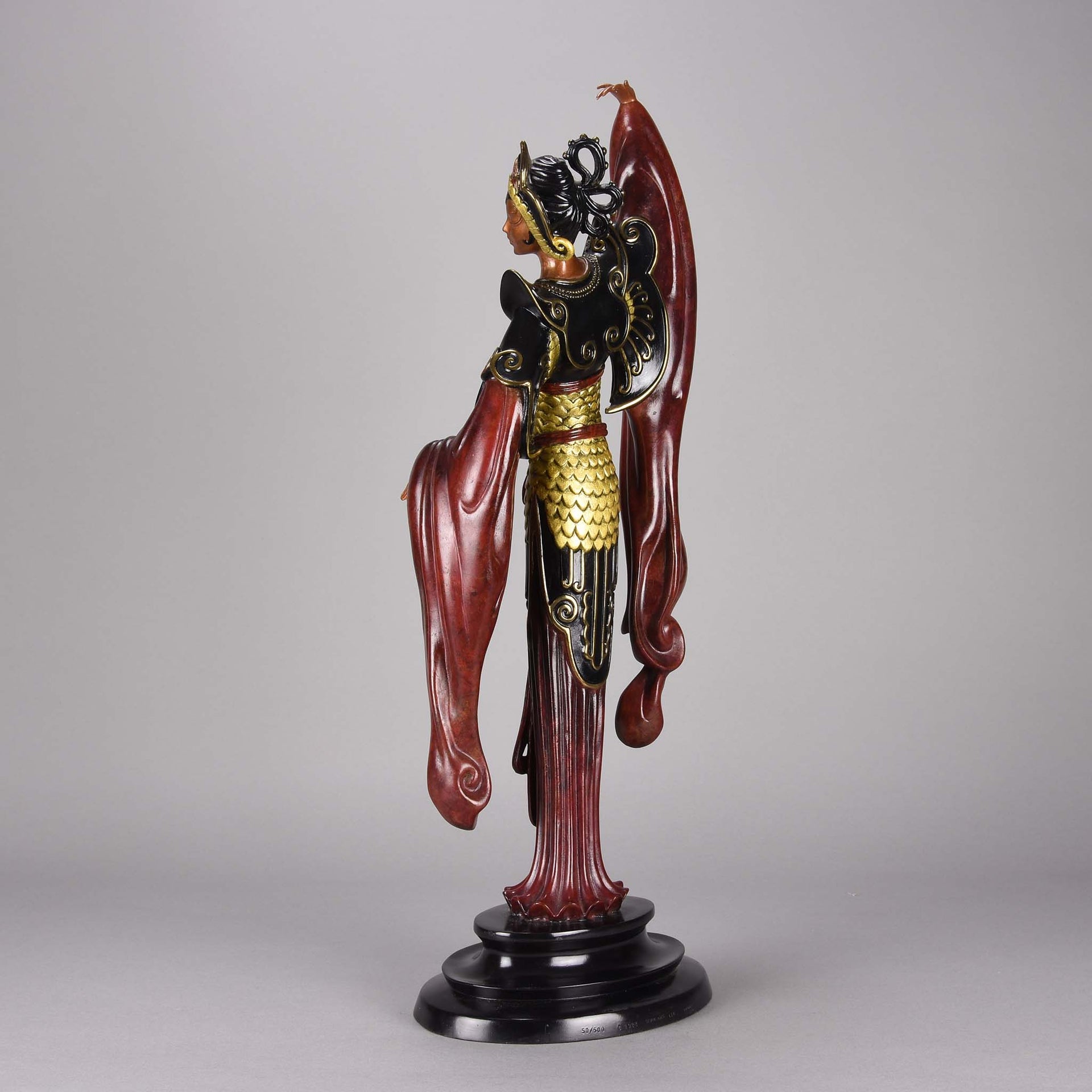 Erté Bronze Chinese Legend - Romain de Tirtoff Bronze Sculpture Figure - Hickmet Fine Arts