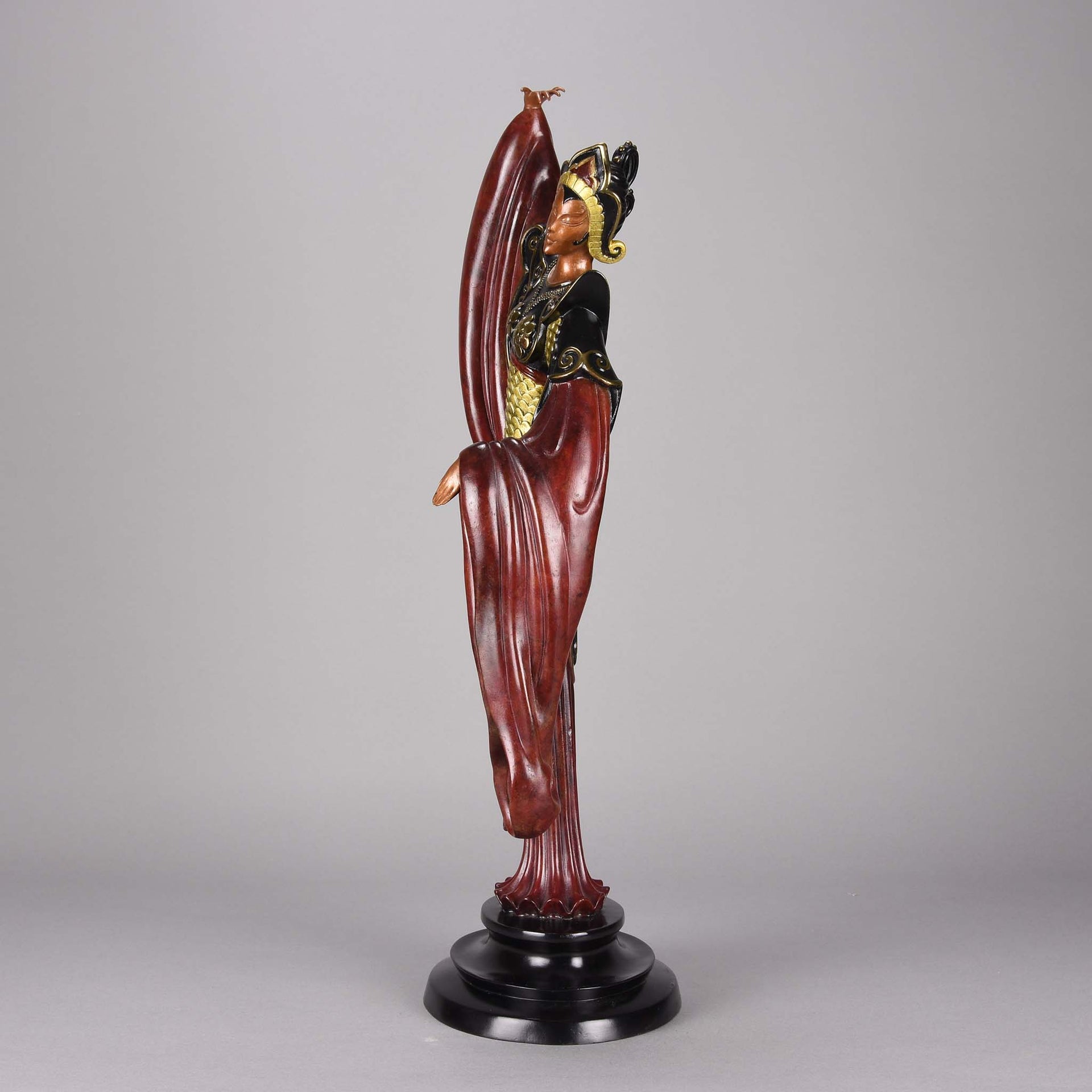 Erté Bronze Chinese Legend - Romain de Tirtoff Bronze Sculpture Figure - Hickmet Fine Arts