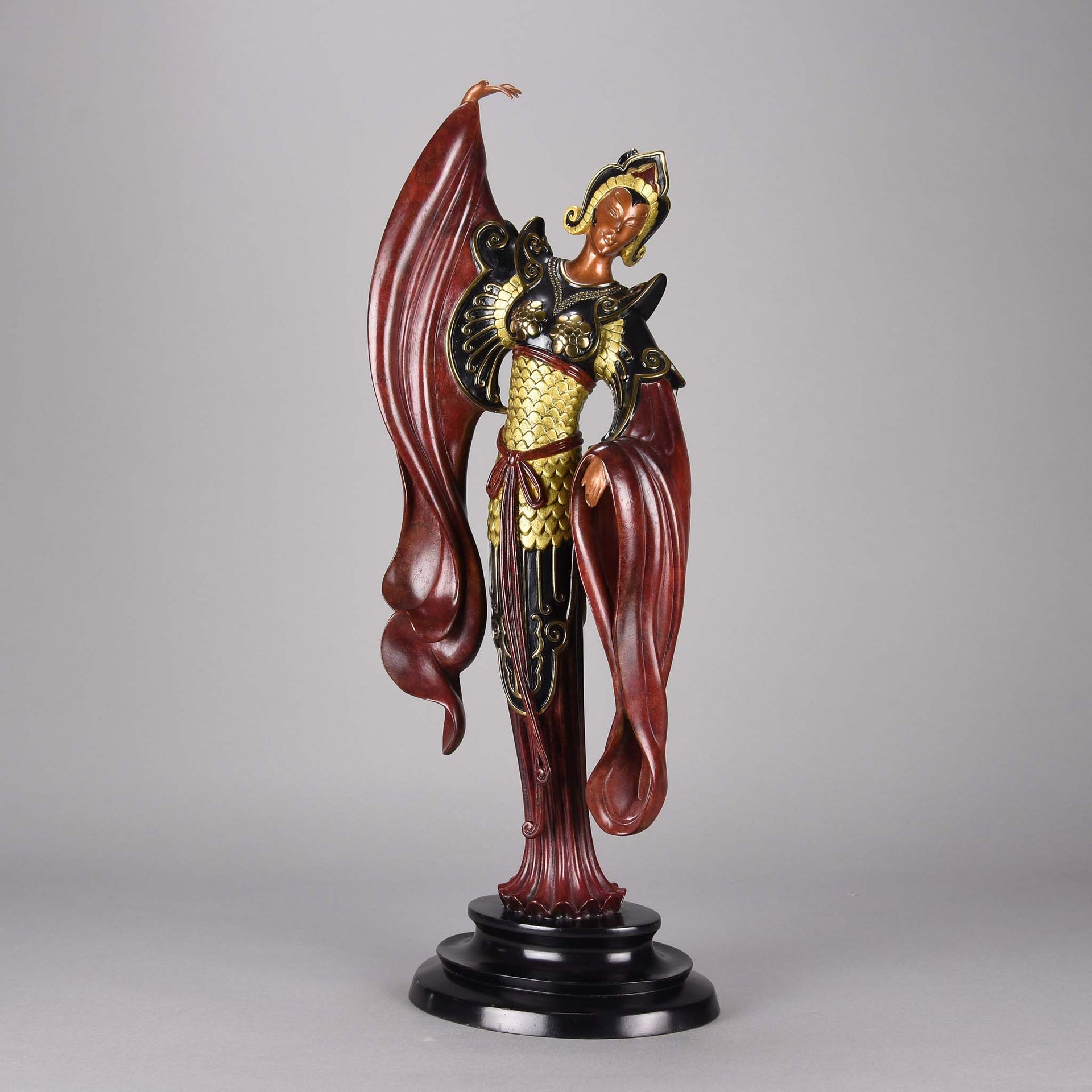 Erté Bronze Chinese Legend - Romain de Tirtoff Bronze Sculpture Figure - Hickmet Fine Arts