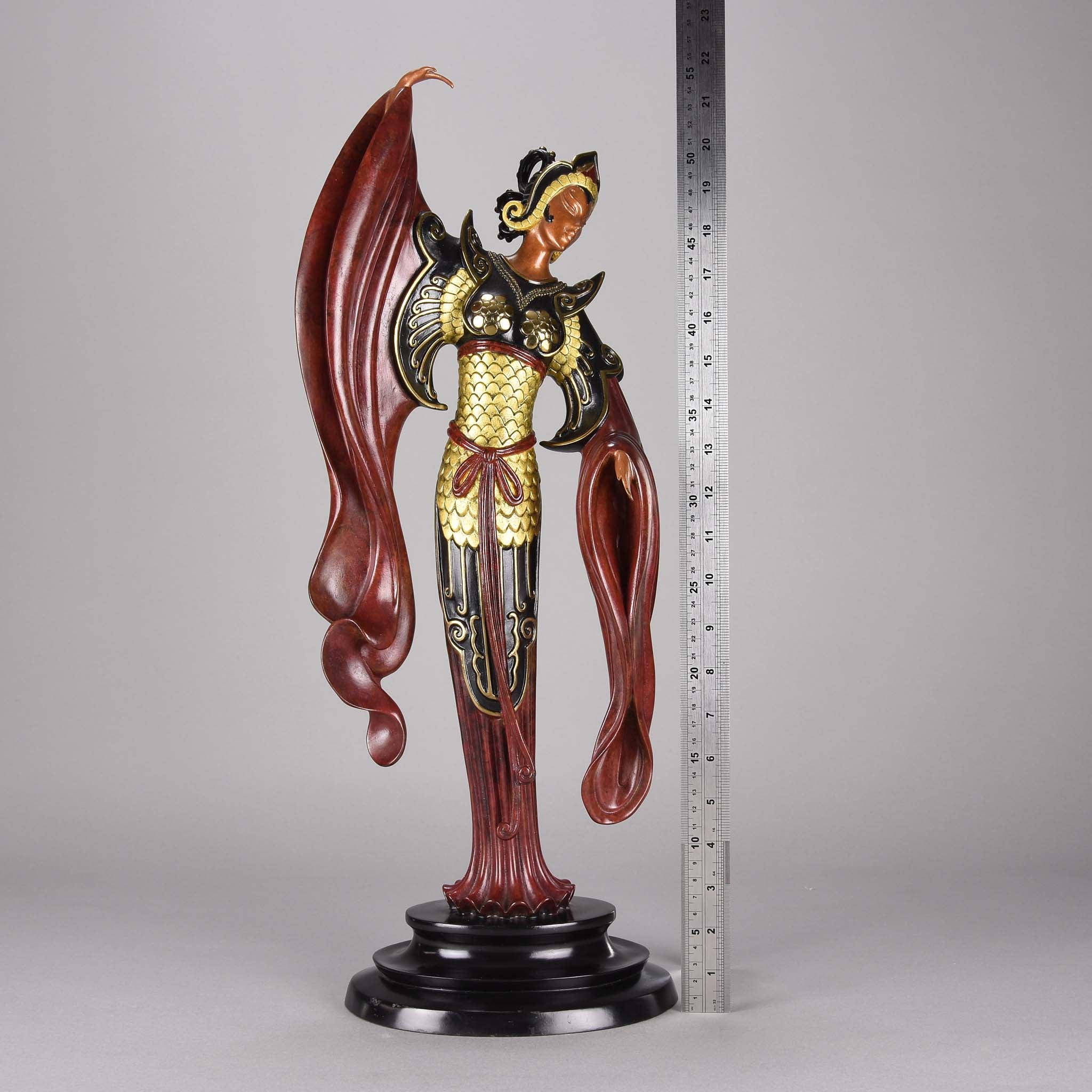 Erté Bronze Sculpture Chinese Legend - Romain de Tirtoff Bronze