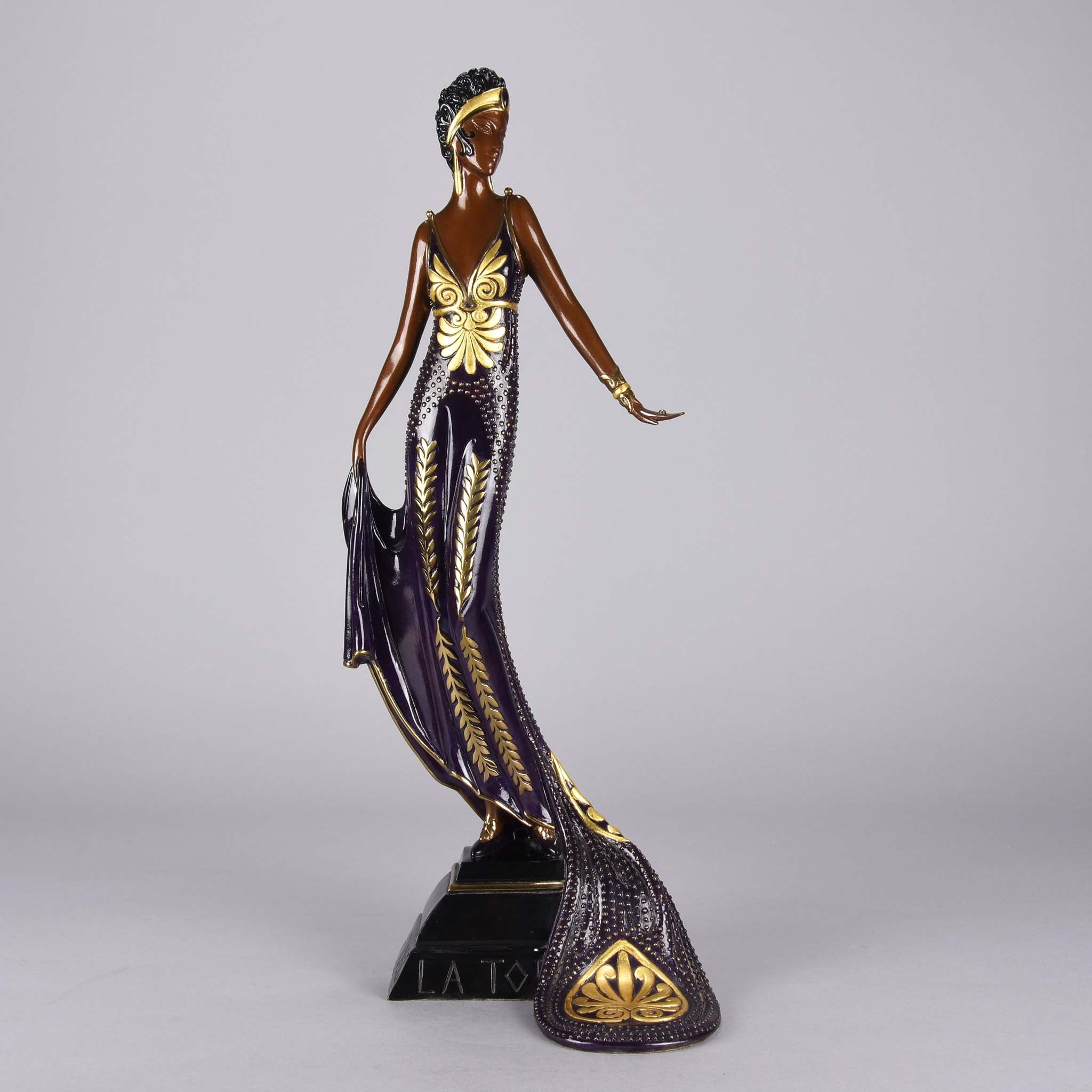 Erté Bronze Sculpture La Tosca - Romain de Tirtoff Bronze Figure