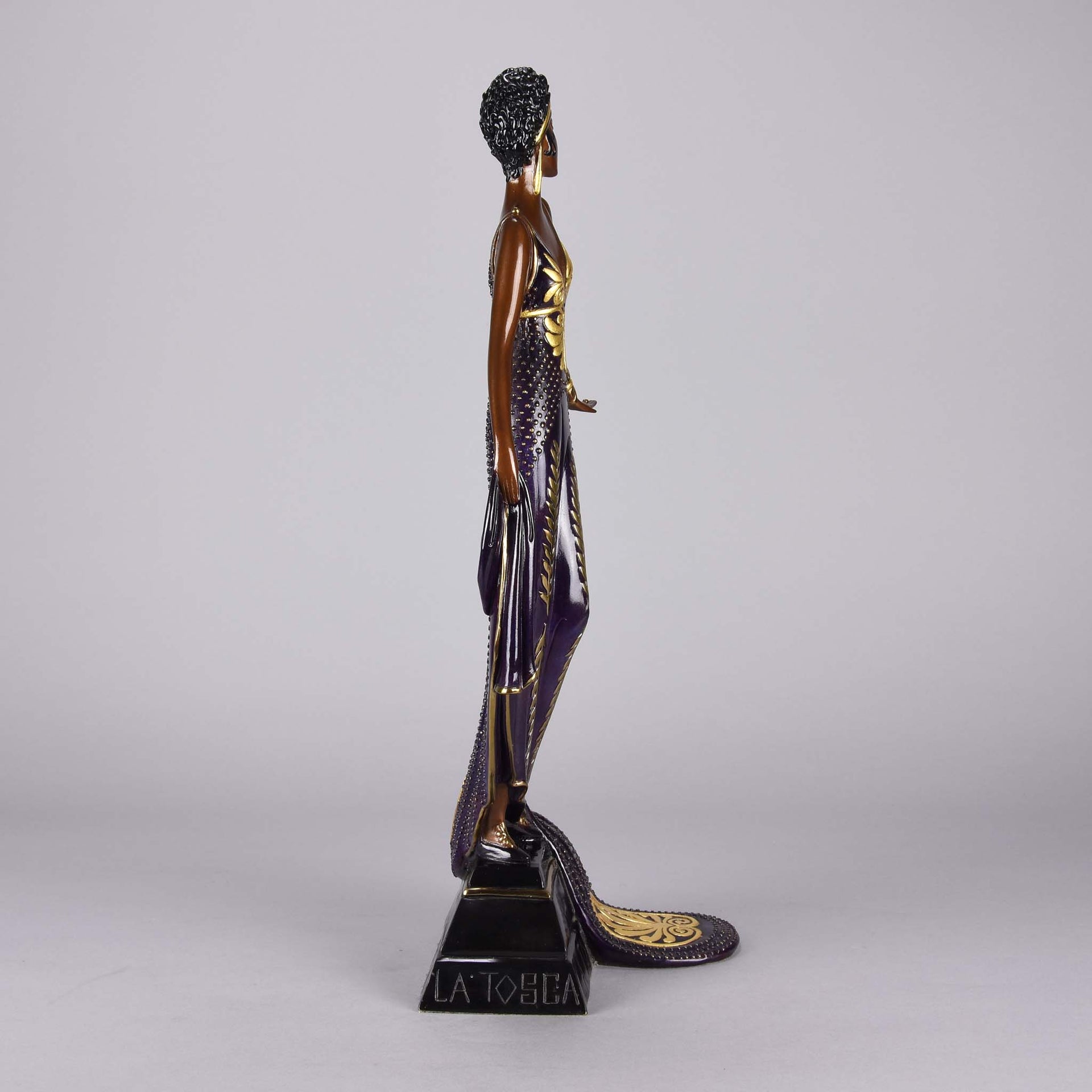 Erté Bronze Sculpture La Tosca - Romain de Tirtoff Bronze Figure - Hickmet Fine Arts