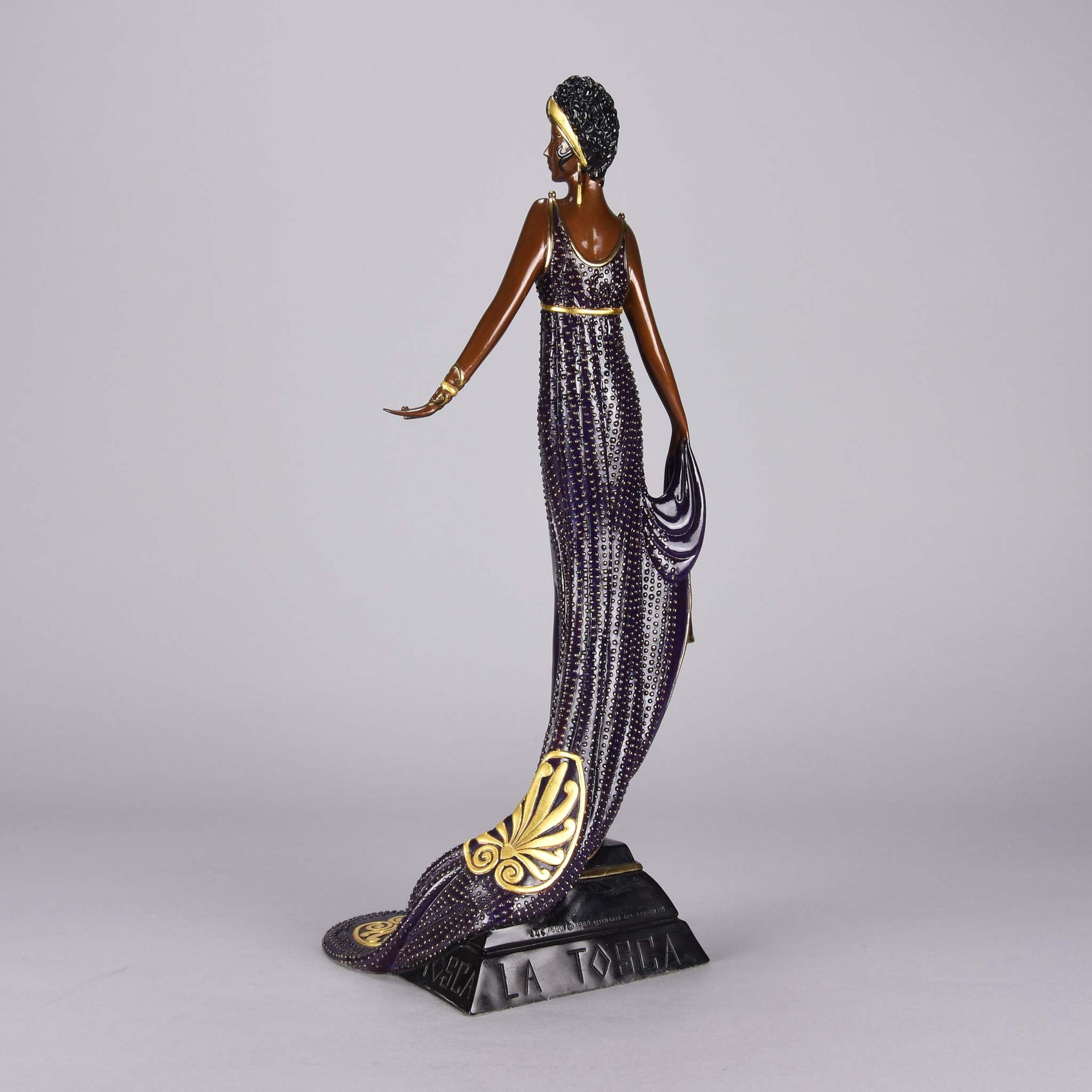 Erté Bronze Sculpture La Tosca - Romain de Tirtoff Bronze Figure - Hickmet Fine Arts