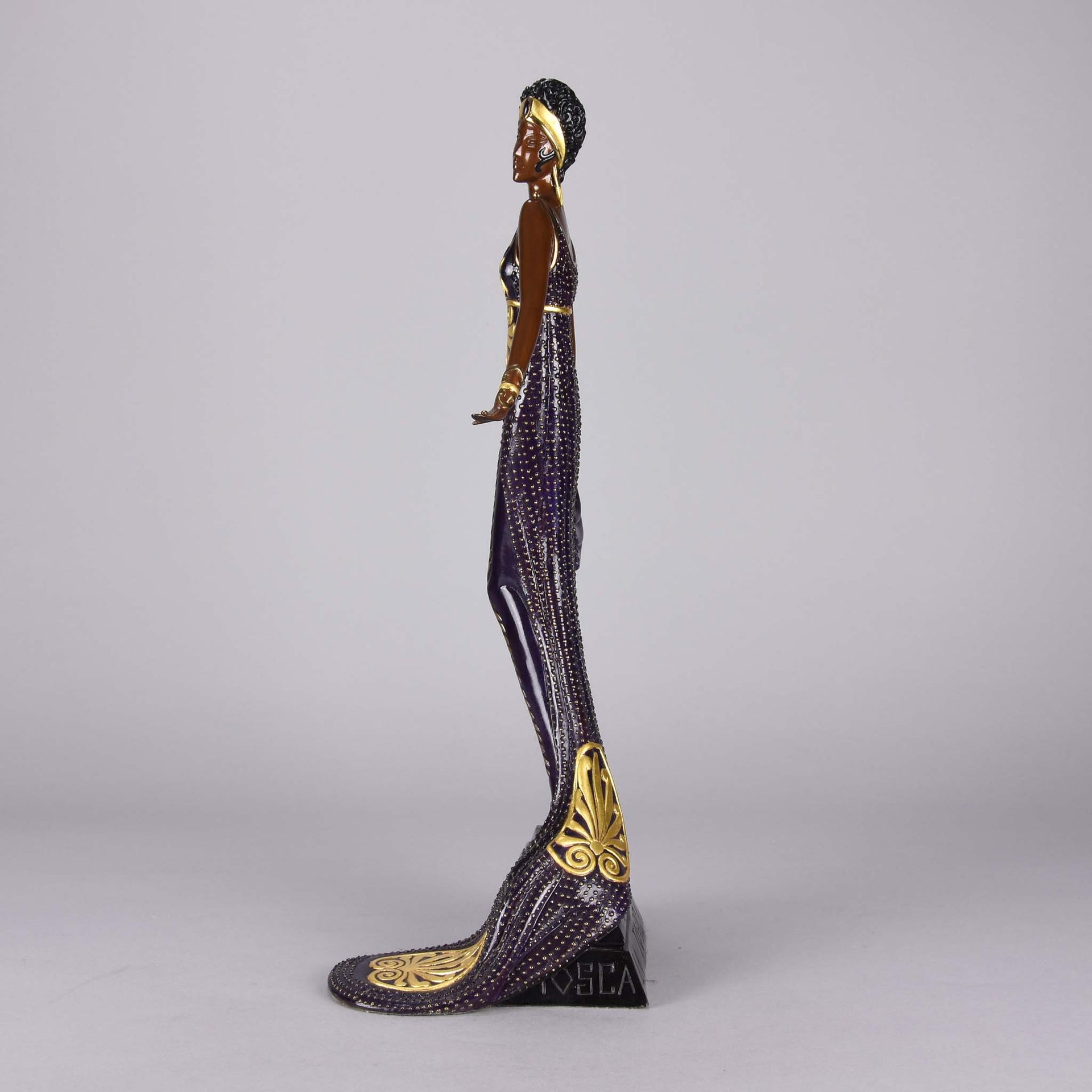 Erté Bronze Sculpture La Tosca - Romain de Tirtoff Bronze Figure - Hickmet Fine Arts
