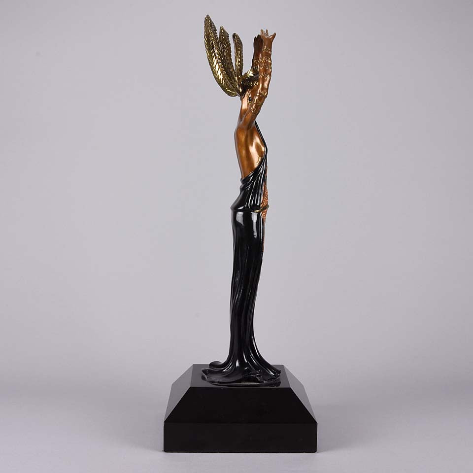 Erte Bronze Triumph - Romain de Tirtoff Bronze Figure - Hickmet Fine Arts