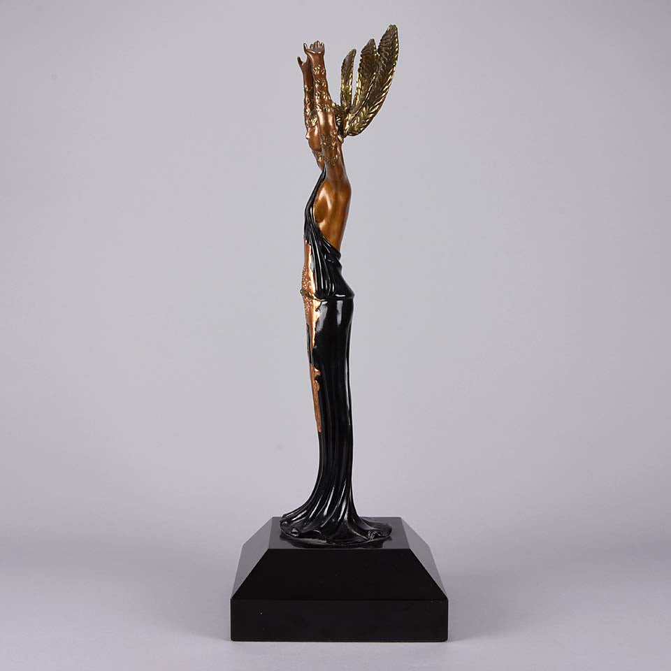 Erte Bronze Triumph - Romain de Tirtoff Bronze Figure - Hickmet Fine Arts