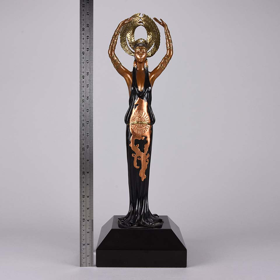 Erte Bronze Triumph - Romain de Tirtoff Bronze Figure - Hickmet Fine Arts