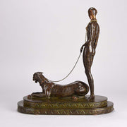 Erte Panther Limited Edition Art Deco Bronze
