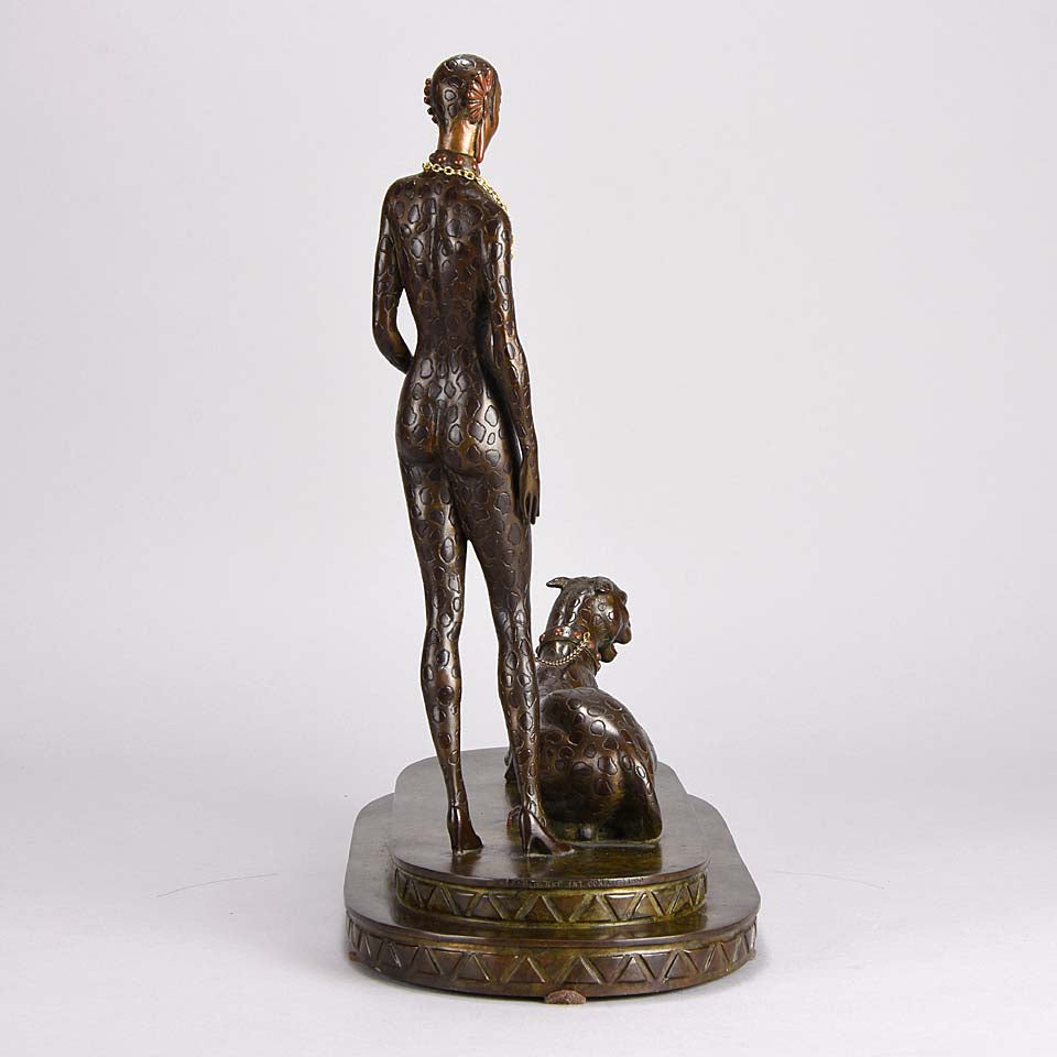 Erte Panther Limited Edition Art Deco Bronze