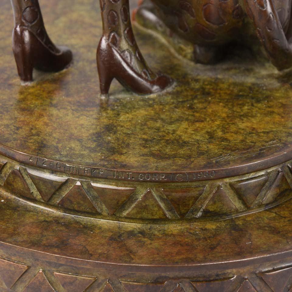 Erte Panther Limited Edition Art Deco Bronze