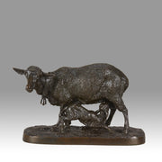 Mene bronze ewe and lamb - Animaliers -  Antique animal sculptures for sale - Hickmet Fine Arts