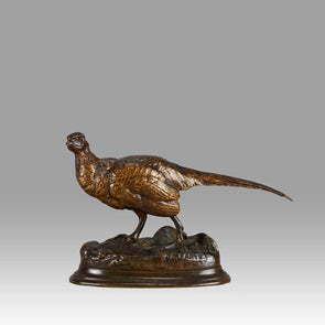 Alfred Barye bronze Pheasant