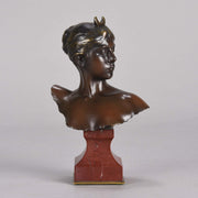 Falguiere Bronze Diana - Art Nouveau Bronze - Hickmet Fine Arts 