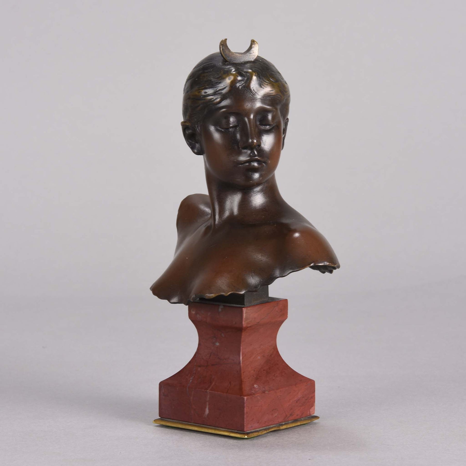 Falguiere Bronze Diana - Art Nouveau Bronze - Hickmet Fine Arts 