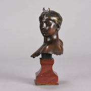 Falguiere Bronze Diana - Art Nouveau Bronze - Hickmet Fine Arts 